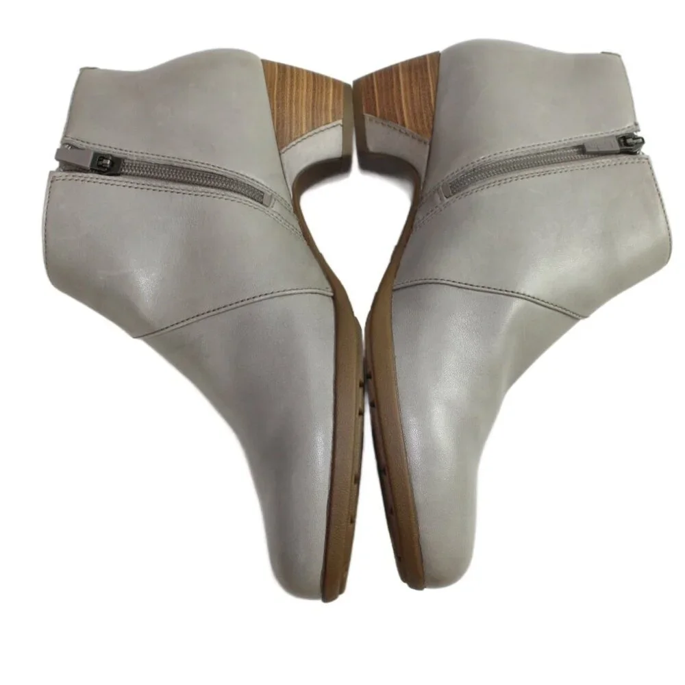 Dansko Darbie Anline Stone Grey Buckle Detail Ankle Shootie, Size 40,  US 9.5-10